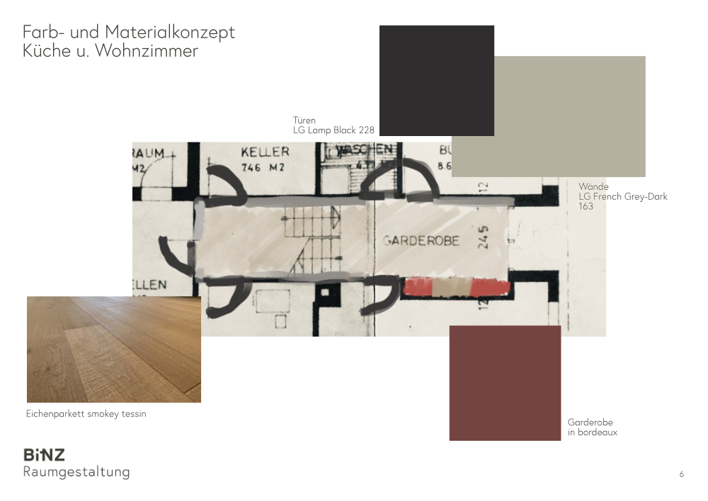 Farb- Materialkonzept EFH Scheiber